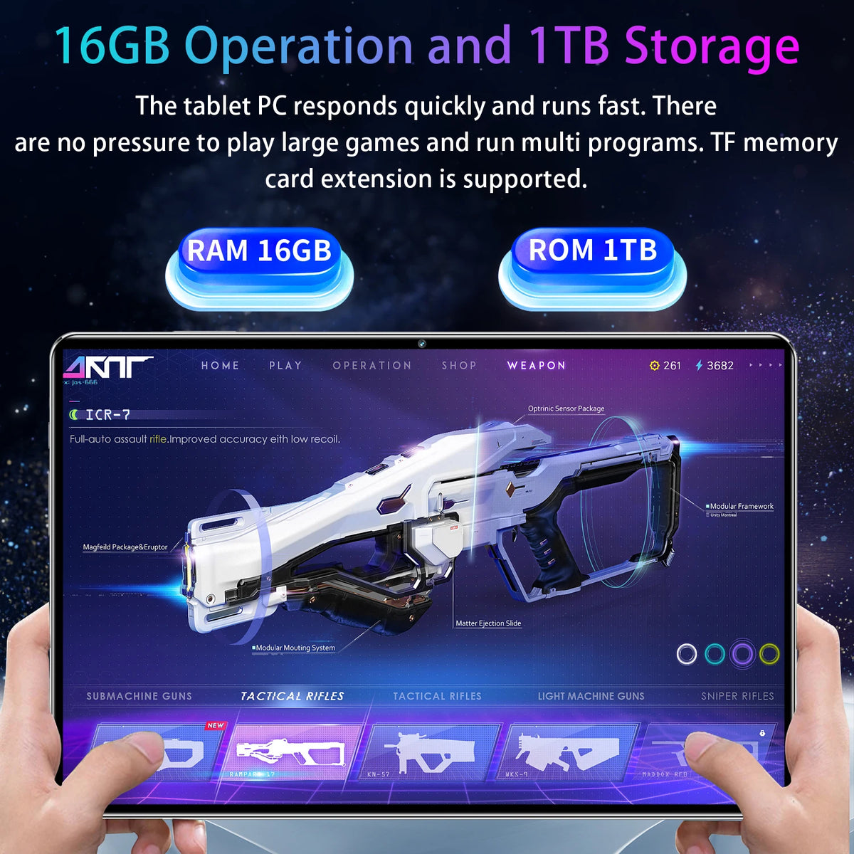 Tablette Android 13 10,36" 2K IPS 10 Cœurs 1 To