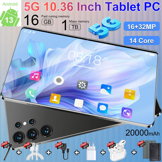 Tablette Android 13 10,36" 2K IPS 10 Cœurs 1 To