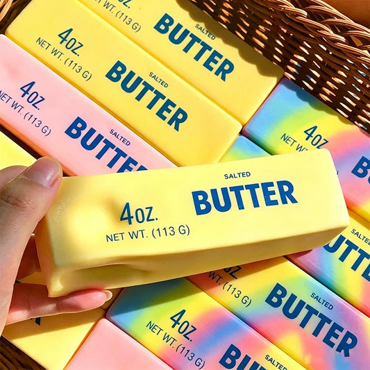 Jouet Anti-Stress Bâton de Beurre Squishy à Rebond Lent