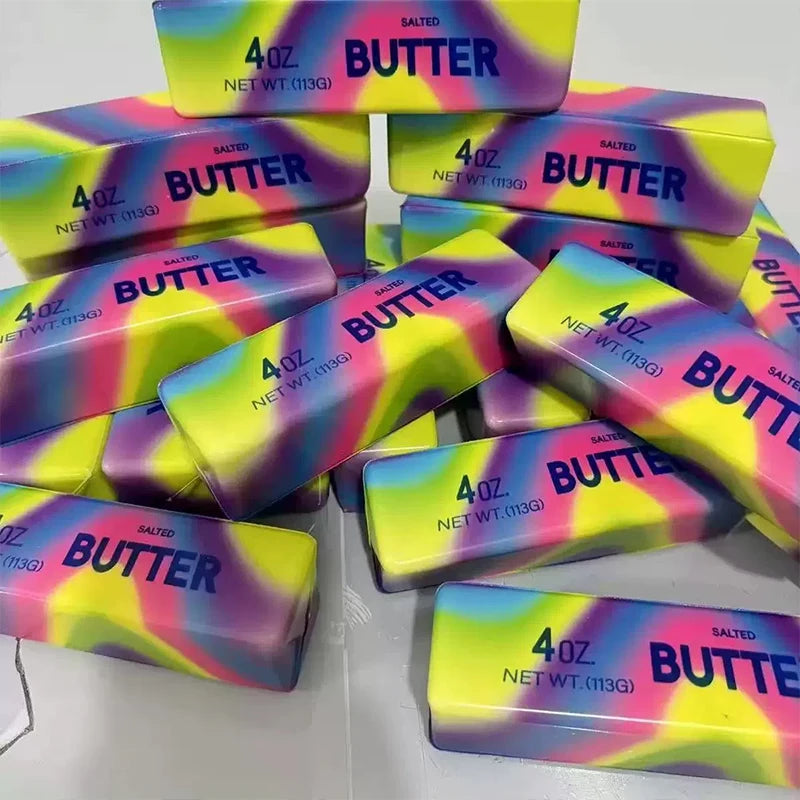 Jouet Anti-Stress Bâton de Beurre Squishy à Rebond Lent