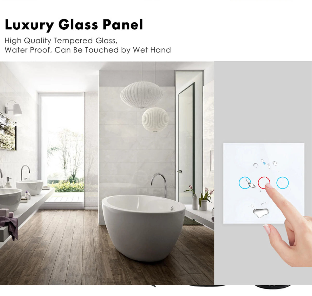 Interrupteur Mural WiFi Tactile Tuya Smart Life Alexa