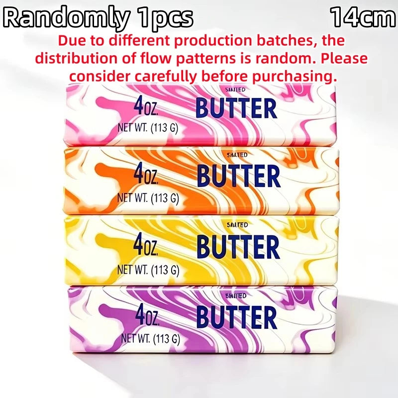 G 14cm Couleur Jouet Anti-Stress Bâton de Beurre Squishy à Rebond Lent