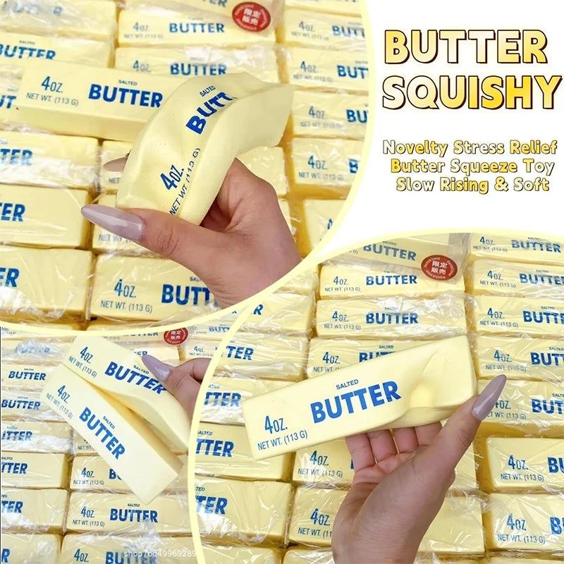 Jouet Anti-Stress Bâton de Beurre Squishy à Rebond Lent