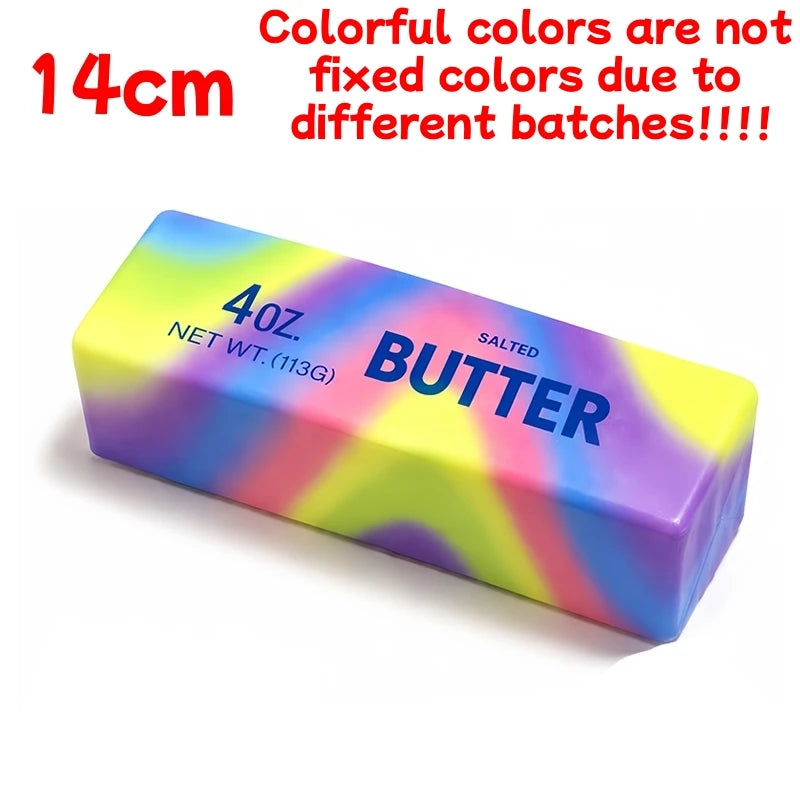 D 14cm Couleur Jouet Anti-Stress Bâton de Beurre Squishy à Rebond Lent