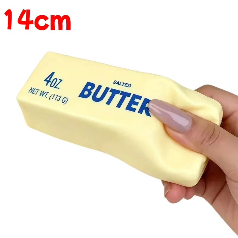B 14cm Couleur Jouet Anti-Stress Bâton de Beurre Squishy à Rebond Lent